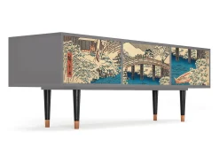 Mueble de TV - 170х59х48 cm - T4 - Katabira River, Cinza^ Móvel De Tv