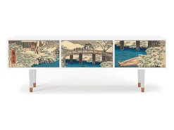 Mueble de TV - 170х59х48 cm - T4 - Katabira River, Branco^ Móvel De Tv