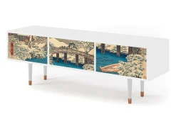 Mueble de TV - 170х59х48 cm - T4 - Katabira River, Branco^ Móvel De Tv