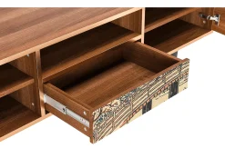 Móvel De Tv* Mueble de TV - 170х59х41 cm - T6 - Katabira River, Nogueira Castanho