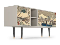 Outlet Mueble de TV - 150х69х41 cm - T5 - Katabira River, Areia Bege