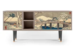 Outlet Mueble de TV - 150х69х41 cm - T5 - Katabira River, Areia Bege