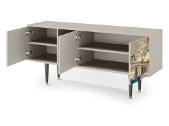 Outlet Mueble de TV - 150х69х41 cm - T5 - Katabira River, Areia Bege