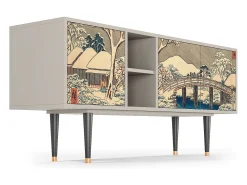 Outlet Mueble de TV - 150х69х41 cm - T5 - Katabira River, Areia Bege