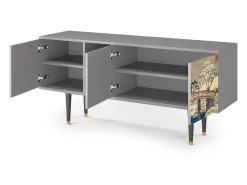 Mueble de TV - 150х69х41 cm - T5 - Katabira River, Cinza^ Móvel De Tv