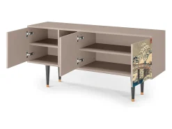Hot Mueble de TV - 150х69х41 cm - T5 - Katabira River, Latte Bege