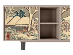Hot Mueble de TV - 150х69х41 cm - T5 - Katabira River, Latte Bege