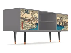 Mueble de TV - 170х69х48 cm - T2 - Katabira River, Cinza^ Móvel De Tv