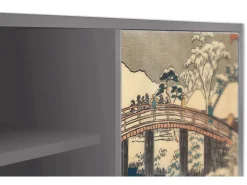 Mueble de TV - 170х69х48 cm - T2 - Katabira River, Cinza^ Móvel De Tv