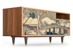 Discount Mueble de TV - 125х56х41 cm - T7 - Katabira River, Nogueira Castanho