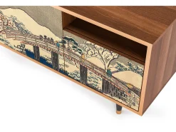 Discount Mueble de TV - 125х56х41 cm - T7 - Katabira River, Nogueira Castanho