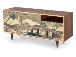 Discount Mueble de TV - 125х56х41 cm - T7 - Katabira River, Nogueira Castanho