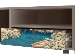 Mueble de TV - 115х59х48 cm - T3 - Katabira River, Latte^ Móvel De Tv