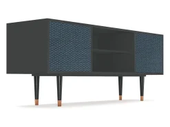 Hot Mueble de TV - 170х69х48 cm - T2 - Knitted Pattern, Antracite Cinza antracite