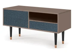 Mueble de TV - 115х59х48 cm - T3 - Knitted Pattern, Latte^ Móvel De Tv