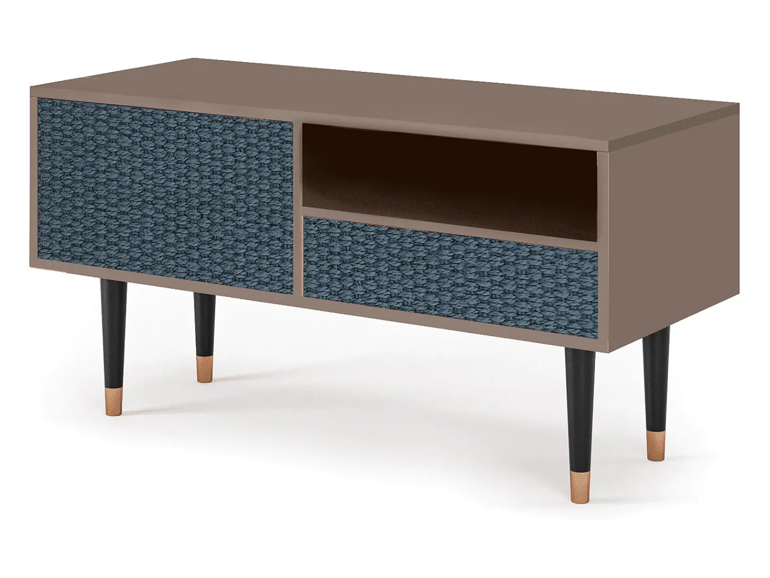 Mueble de TV - 115х59х48 cm - T3 - Knitted Pattern, Latte^ Móvel De Tv