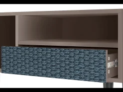 Mueble de TV - 115х59х48 cm - T3 - Knitted Pattern, Latte^ Móvel De Tv