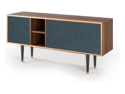 Mueble de TV - 150х69х41 cm - T5 - Knitted Pattern, Nogueira^ Móvel De Tv