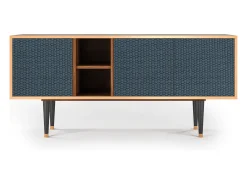 Mueble de TV - 150х69х41 cm - T5 - Knitted Pattern, Nogueira^ Móvel De Tv