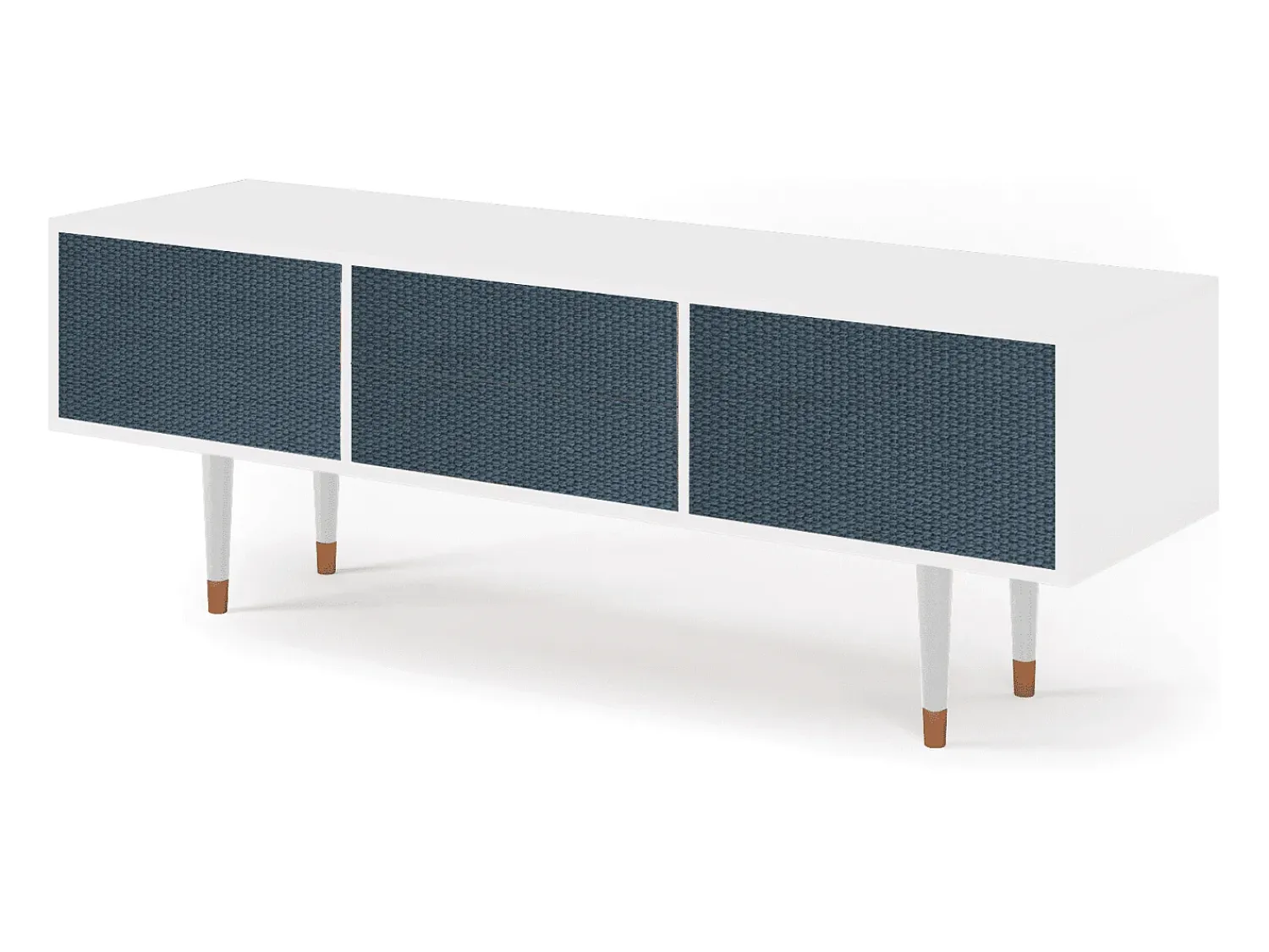 Clearance Mueble de TV - 170х59х48 cm - T4 - Knitted Pattern, Branco Bege