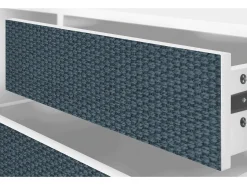 Clearance Mueble de TV - 170х59х48 cm - T4 - Knitted Pattern, Branco Bege