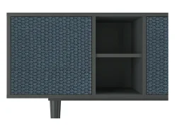 Móvel De Tv| Mueble de TV - 150х69х41 cm - T5 - Knitted Pattern, Antracite Cinza antracite