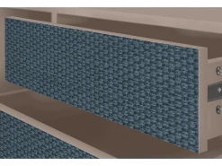 Best Mueble de TV - 170х59х48 cm - T4 - Knitted Pattern, Latte Bege