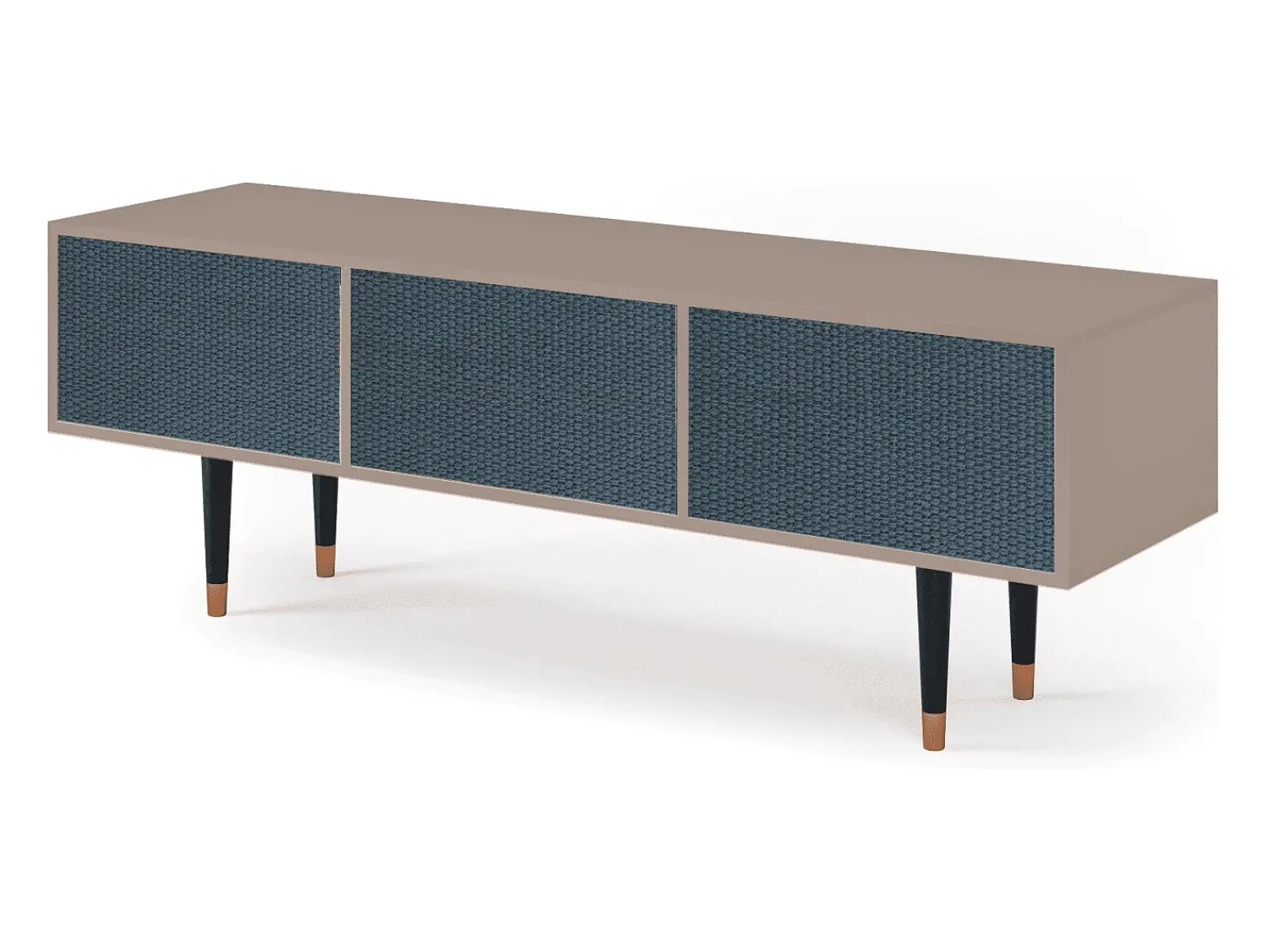 Best Mueble de TV - 170х59х48 cm - T4 - Knitted Pattern, Latte Bege