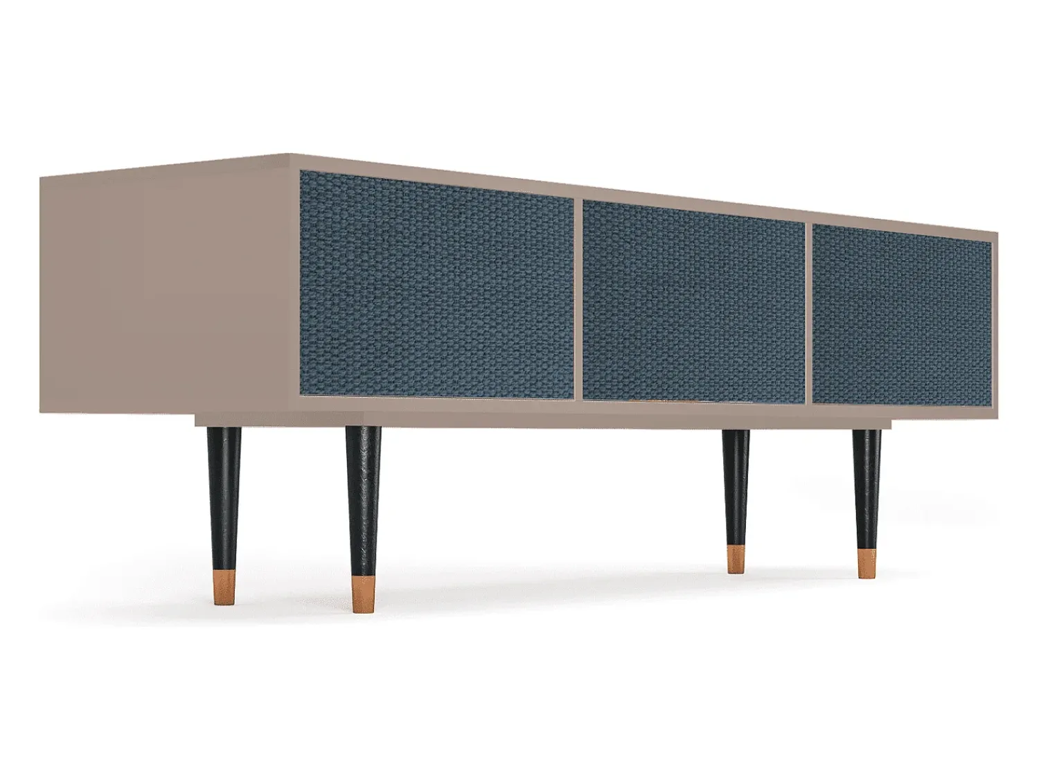 Best Mueble de TV - 170х59х48 cm - T4 - Knitted Pattern, Latte Bege