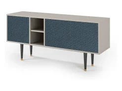 Online Mueble de TV - 150х69х41 cm - T5 - Knitted Pattern, Areia Bege