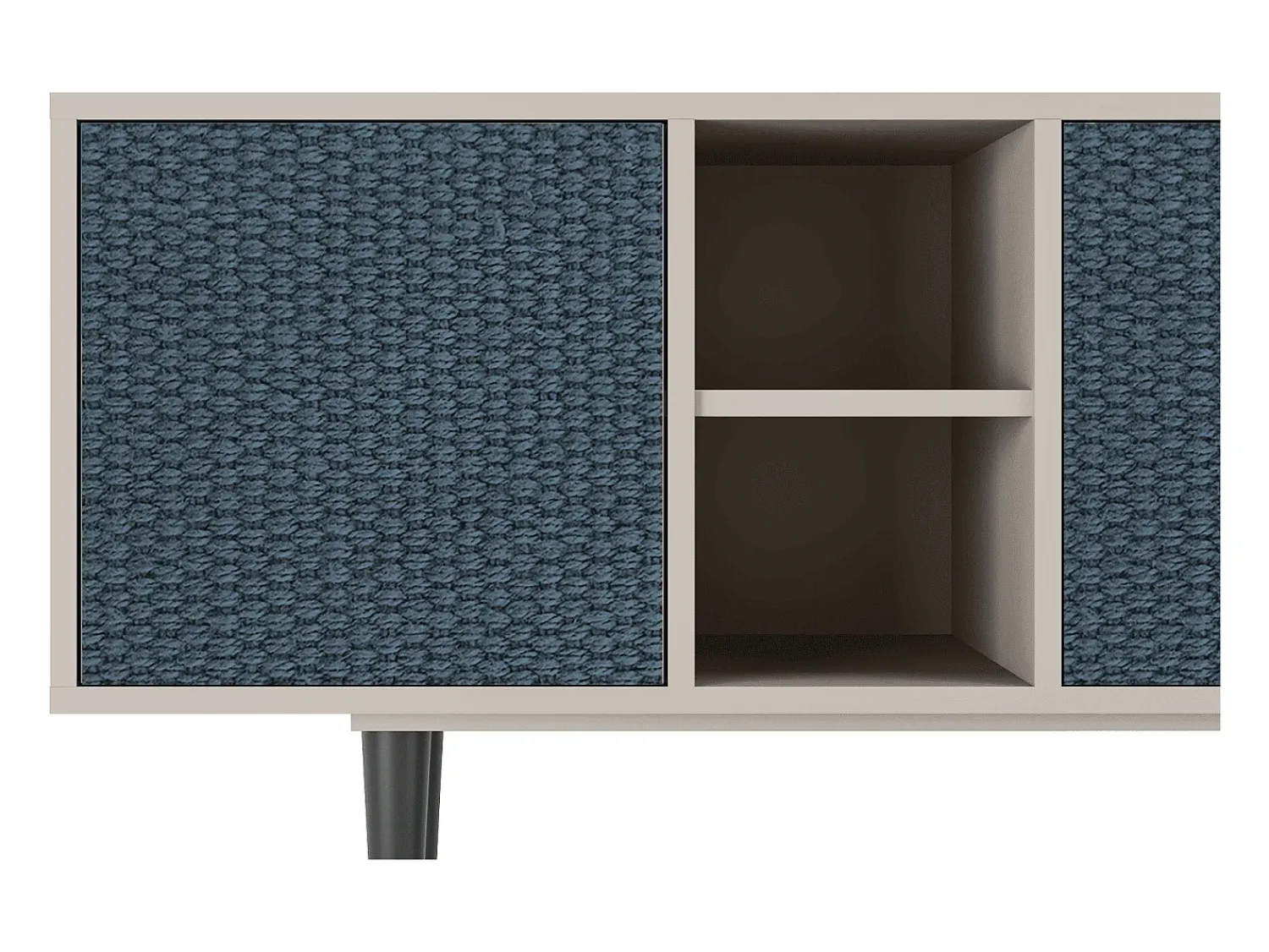 Online Mueble de TV - 150х69х41 cm - T5 - Knitted Pattern, Areia Bege