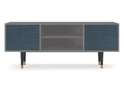 Outlet Mueble de TV - 170х69х48 cm - T2 - Knitted Pattern, Cinza Cinzento