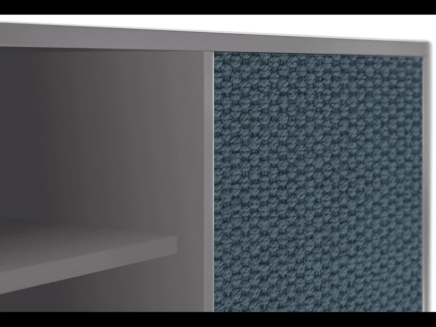 Outlet Mueble de TV - 170х69х48 cm - T2 - Knitted Pattern, Cinza Cinzento