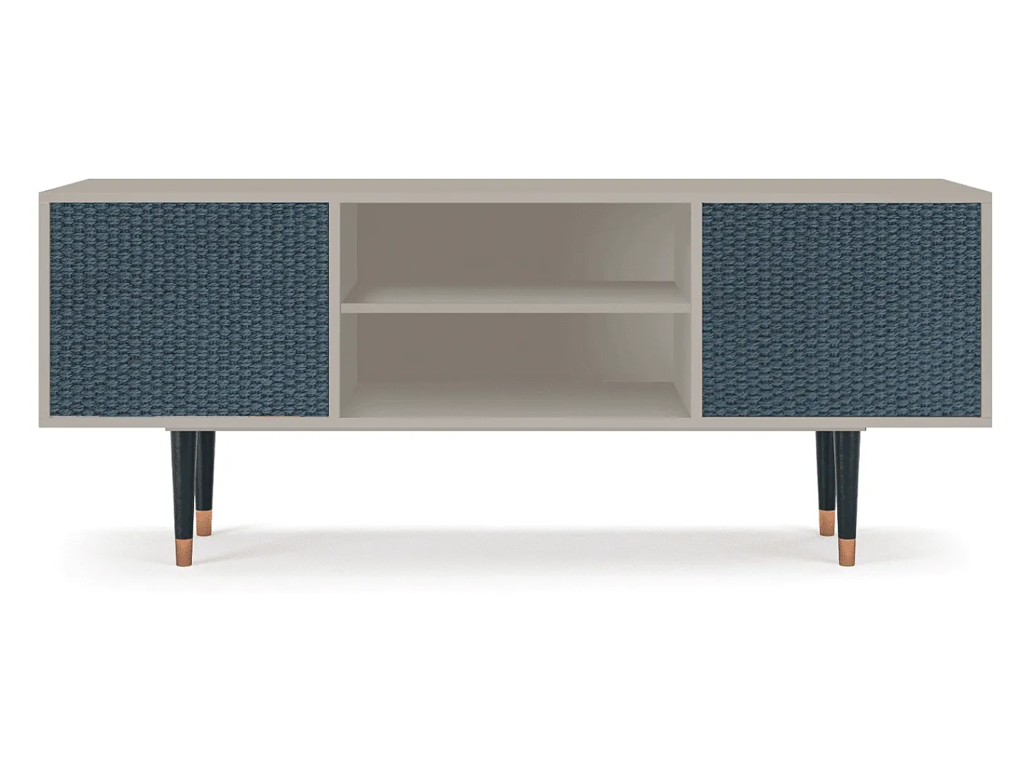 Discount Mueble de TV - 170х69х48 cm - T2 - Knitted Pattern, Areia Bege