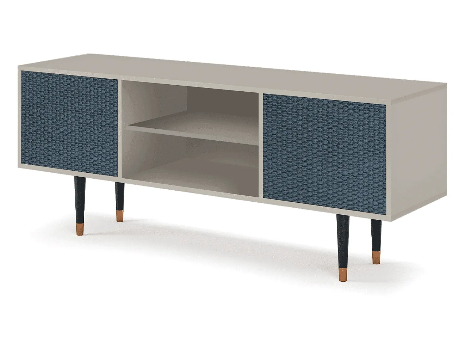 Discount Mueble de TV - 170х69х48 cm - T2 - Knitted Pattern, Areia Bege