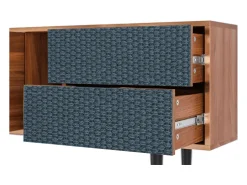 Clearance Mueble de TV - 170х69х48 cm - T1 - Knitted Pattern, Nogueira Castanho
