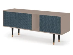 Móvel De Tv* Mueble de TV - 170х69х48 cm - T1 - Knitted Pattern, Latte Bege