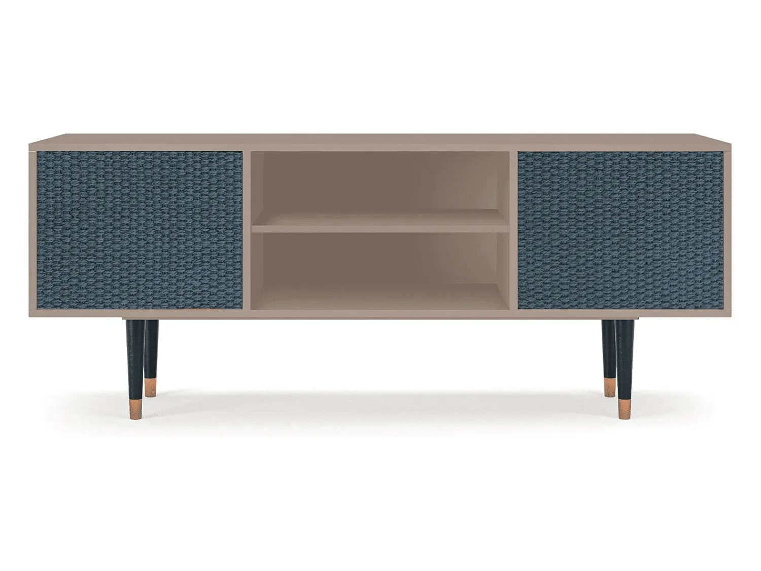 Clearance Mueble de TV - 170х69х48 cm - T2 - Knitted Pattern, Latte Bege