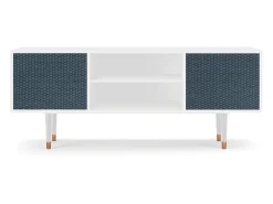 Mueble de TV - 170х69х48 cm - T2 - Knitted Pattern, Branco Bege