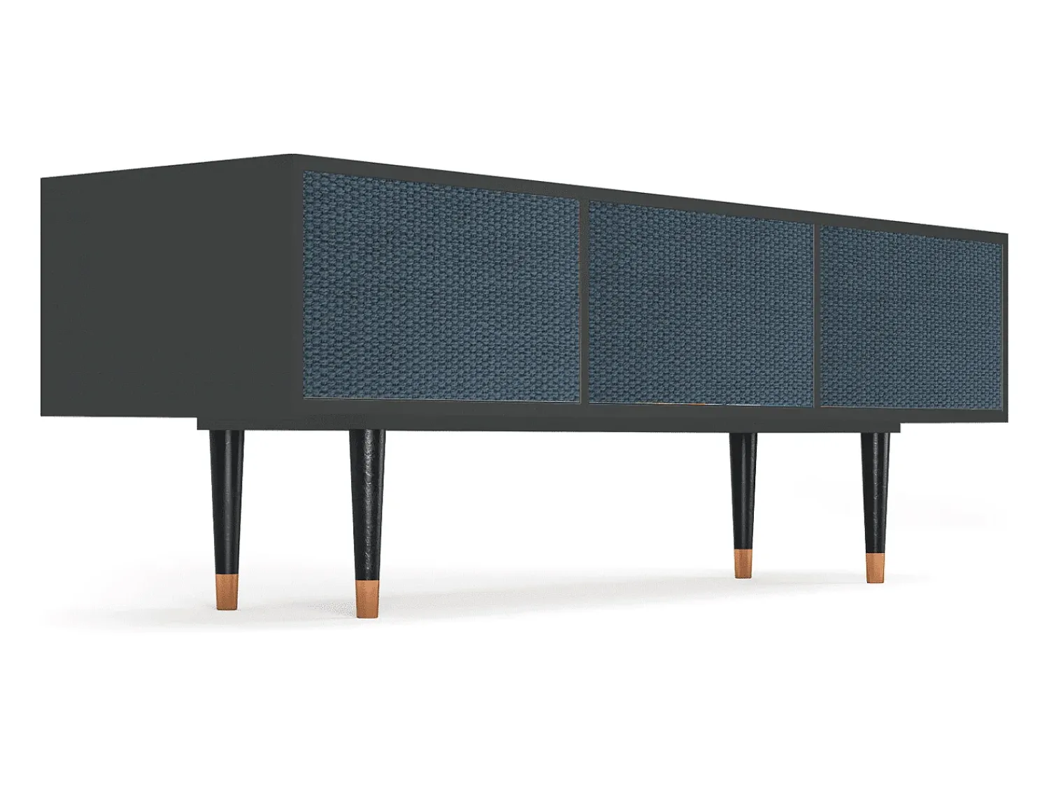 Móvel De Tv| Mueble de TV - 170х59х48 cm - T4 - Knitted Pattern, Antracite Cinza antracite
