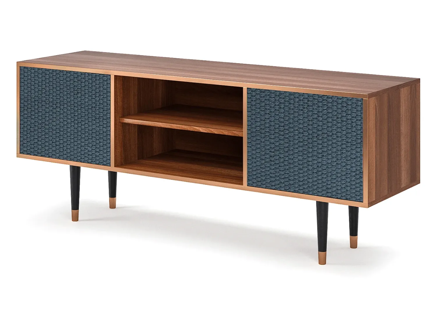 Mueble de TV - 170х69х48 cm - T2 - Knitted Pattern, Nogueira^ Móvel De Tv