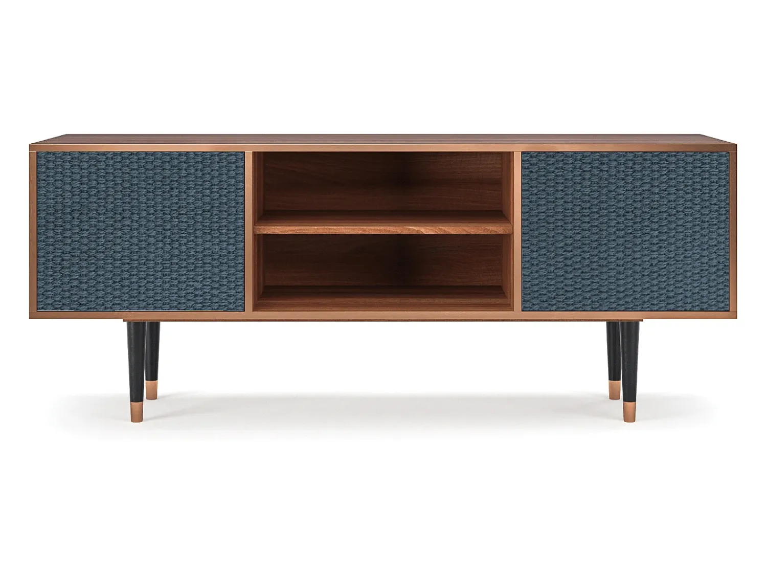 Mueble de TV - 170х69х48 cm - T2 - Knitted Pattern, Nogueira^ Móvel De Tv