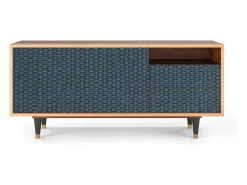 Mueble de TV - 125х56х41 cm - T7 - Knitted Pattern, Nogueira^ Móvel De Tv
