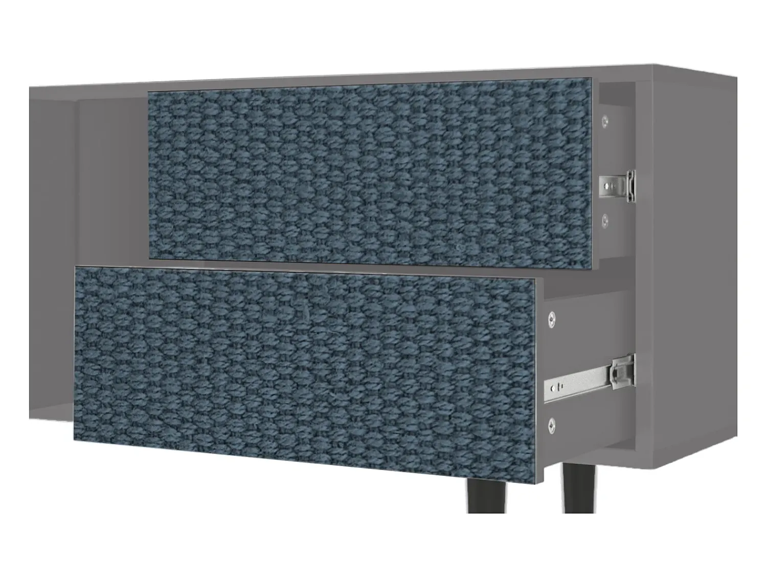 Móvel De Tv| Mueble de TV - 170х69х48 cm - T1 - Knitted Pattern, Cinza Cinzento