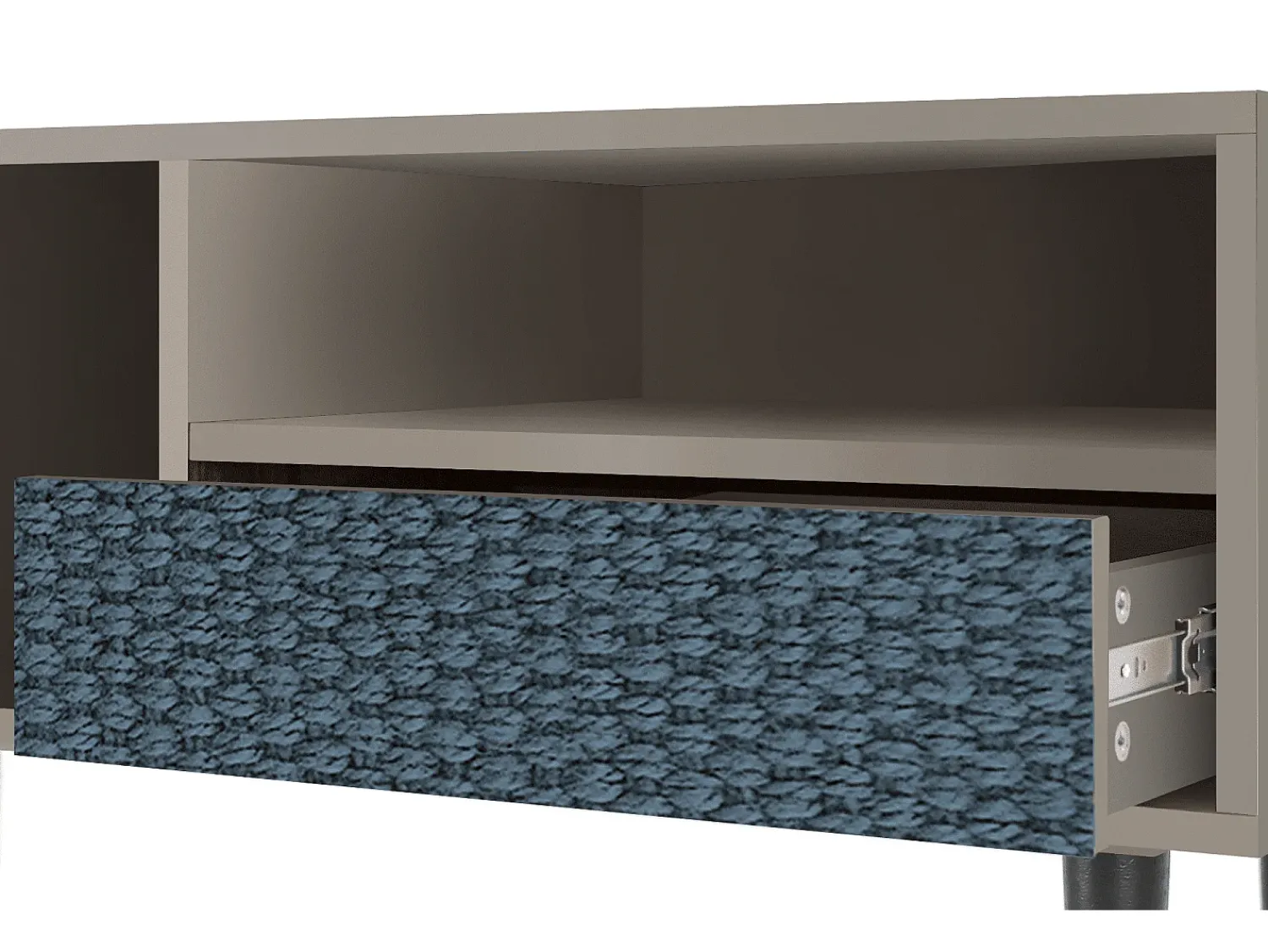 Móvel De Tv* Mueble de TV - 115х59х48 cm - T3 - Knitted Pattern, Areia Bege