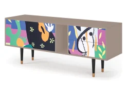 Móvel De Tv* Mueble de TV - 170х69х48 cm - T1 - La Tristesse du Roi, Latte Bege