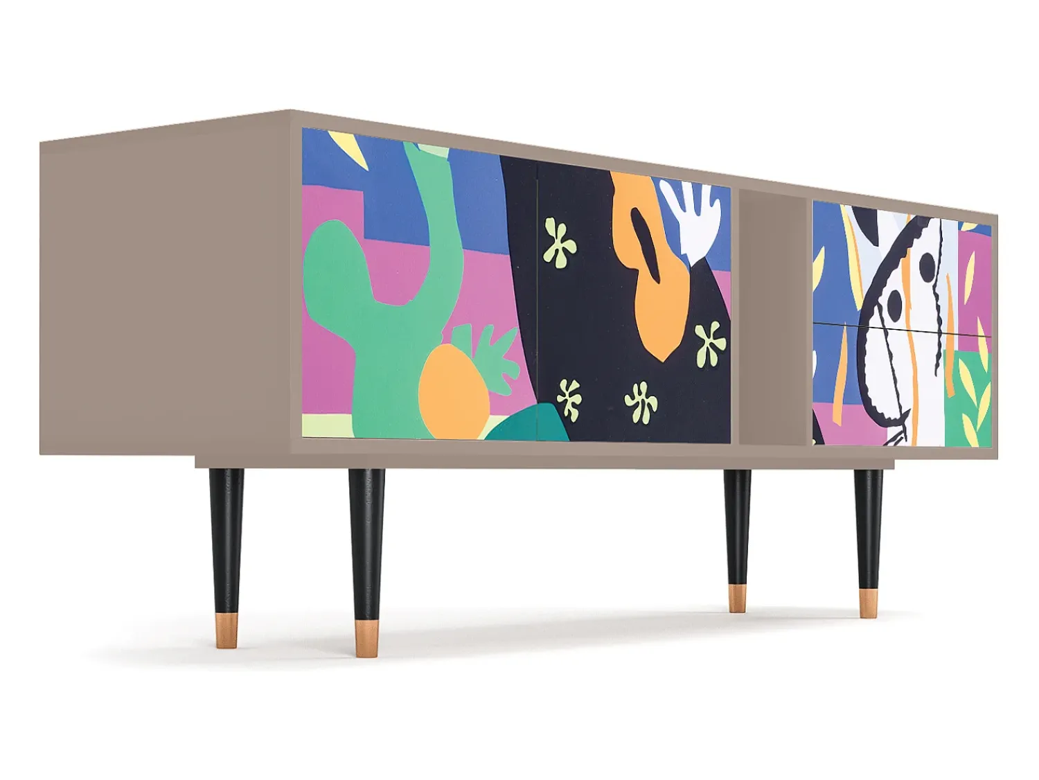 Móvel De Tv* Mueble de TV - 170х69х48 cm - T1 - La Tristesse du Roi, Latte Bege