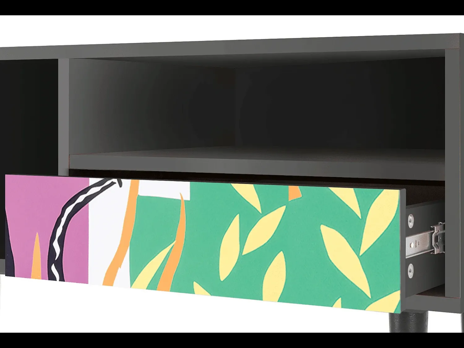 Mueble de TV - 115х59х48 cm - T3 - La Tristesse du Roi, Antracite^ Móvel De Tv