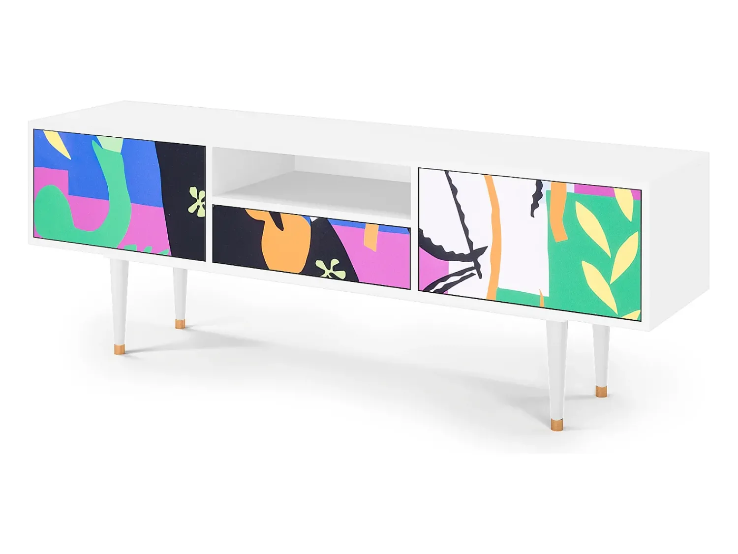 Móvel De Tv| Mueble de TV - 170х59х41 cm - T6 - La Tristesse du Roi, Branco Bege