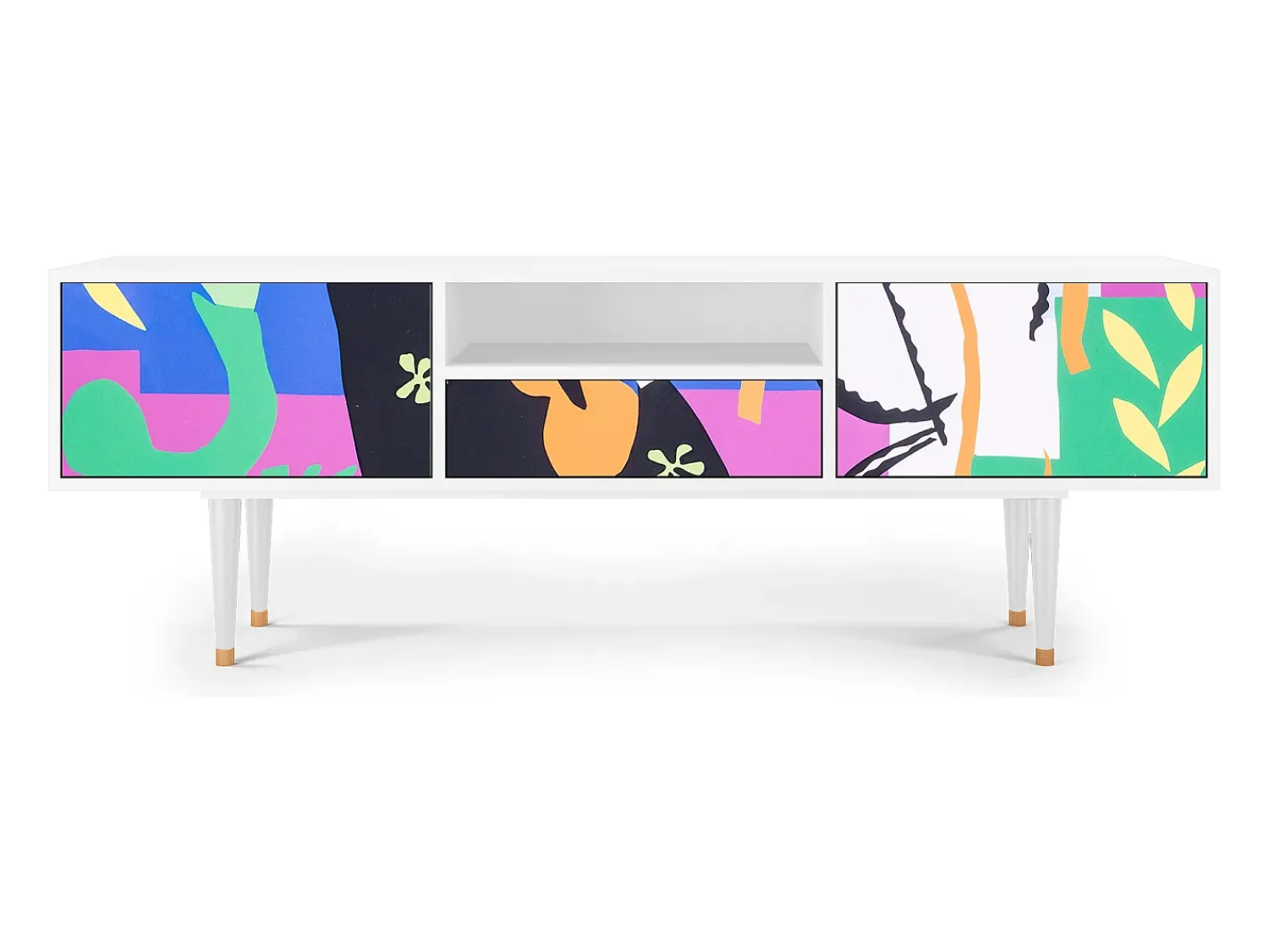Móvel De Tv| Mueble de TV - 170х59х41 cm - T6 - La Tristesse du Roi, Branco Bege